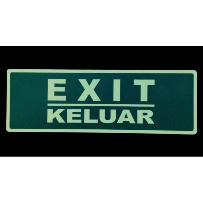 

STIKER K3 EXIT KELUAR ( GLOW IN THE DARK )