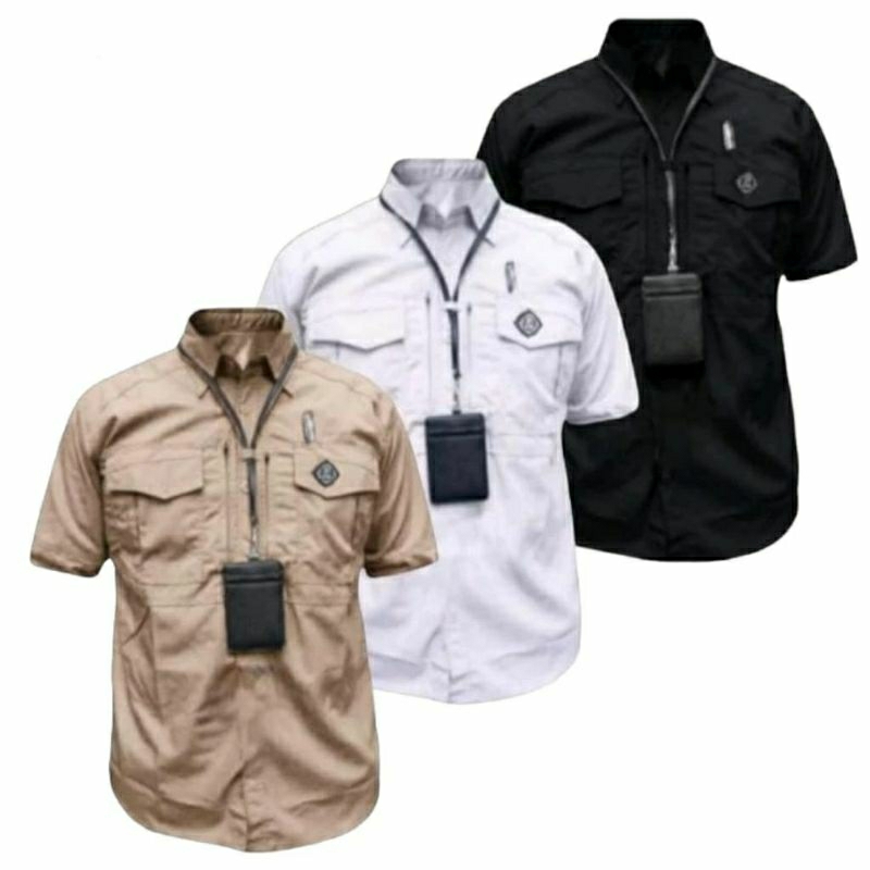 Grosir KEMEJA Tactical Mi Tac Lengan Pendek//Bahan American Dril/Kemeja Pdl Lapangan