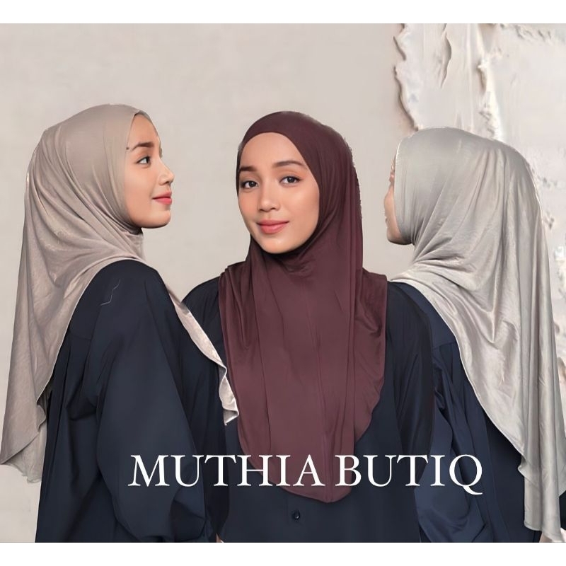Hijab / Jilbab Bergo Instan Malay Non Pet Bahan Kaos Rayon Super Premium.