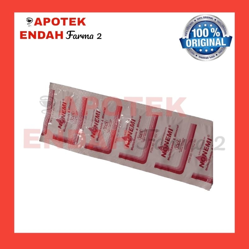 NONEMI TABLET PERSTRIP vitamin penambah darah