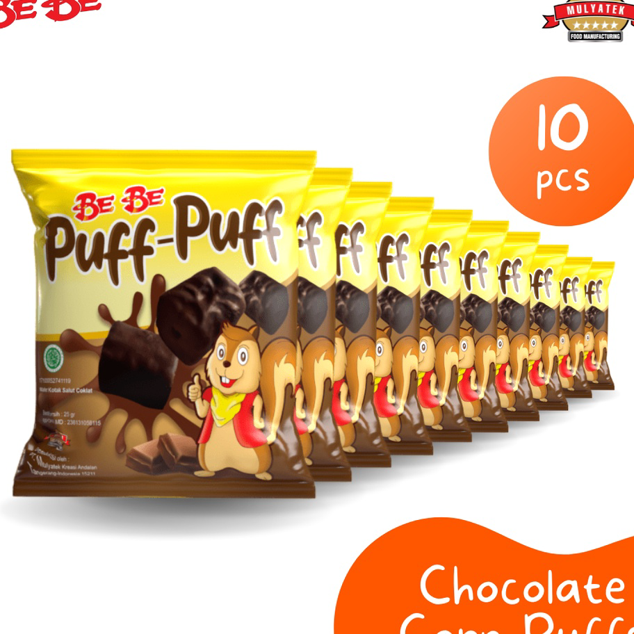 

Ready BeBe Puff-Puff Snack Coklat Gurih - 10 pcs