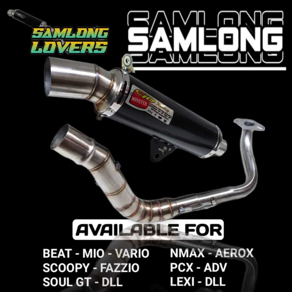 knalpot cld samlong hitam/samlong/knalpot cld beat karbu/knalpot cld beat/knalpot cld mio/knalpot cl