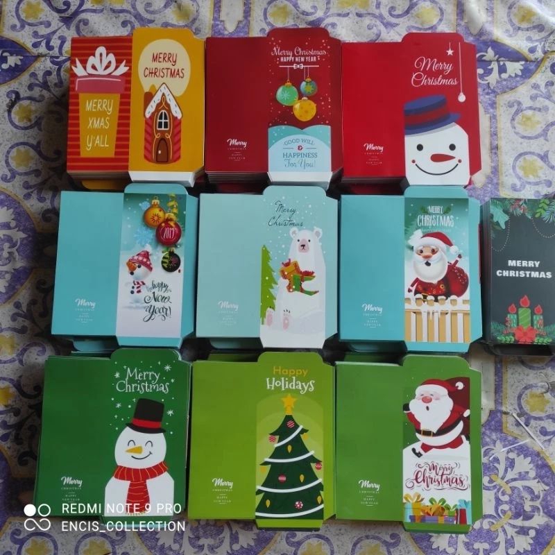 

100 LEMBAR AMPLOP NATAL MERRYCHRISMAS UKURAN PANJANG [BISA PILIH MOTIF]