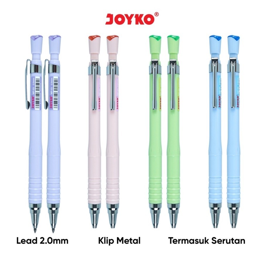 

Mechanical Pencil Pensil Mekanik Joyko MP-53 2.0 mm | Pensil Mekanik Murah (12pcs)