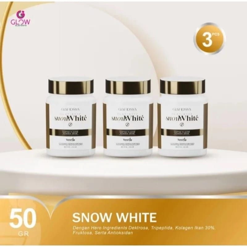 

(ISI 3) SNOW WHITE TONE UP SKIN GLAFIDSYA BY dr REZA | JAMIN ORIGINAL ADA BARCODE