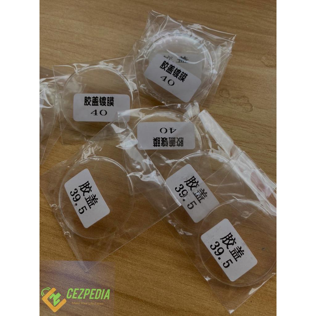 Kaca Mika Jam Tangan Cembung Doom Bulat Bening Size Lengkap