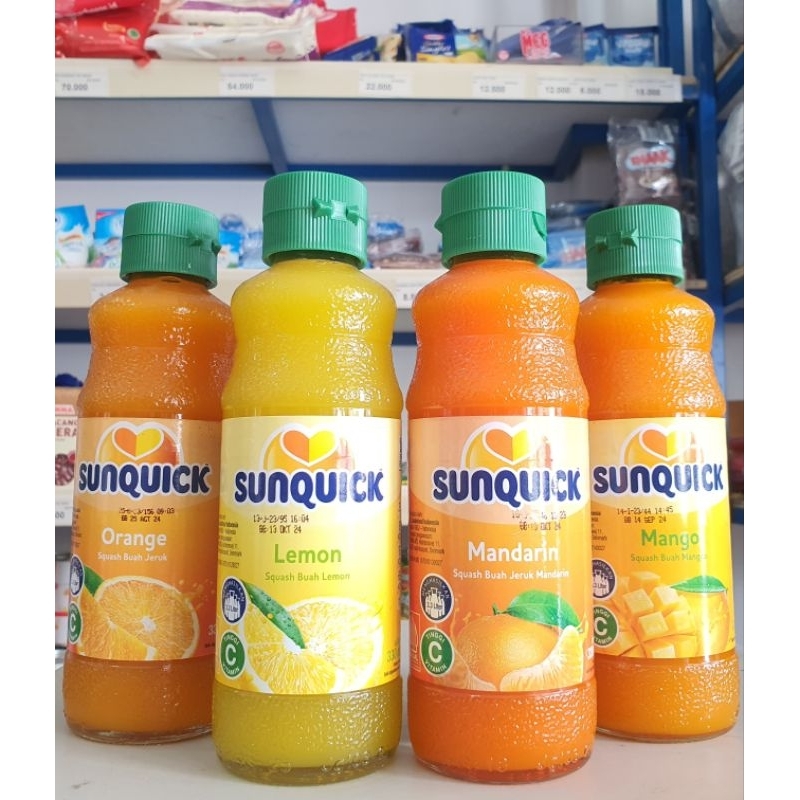 

Sun Quick Manggo, Orange, Mandarin, Lemon 330Ml / SunQuick Orange / SunQuick Mandarin / SunQuick Lemon / SunQuick Mangga