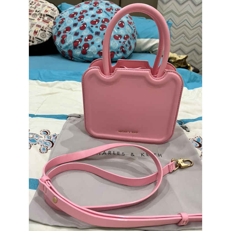 Tas CK original preloved warna pink