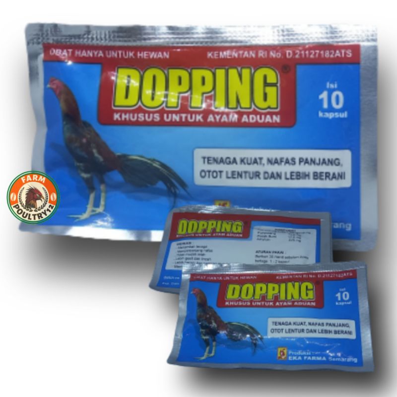 DOPING / DOPING AYAM ADUAN / DOPPING KAPSUL/ MENAMBAH STAMINA/ MENINGKATKAN TENAGA AYAM ADUAN/ OBAT 