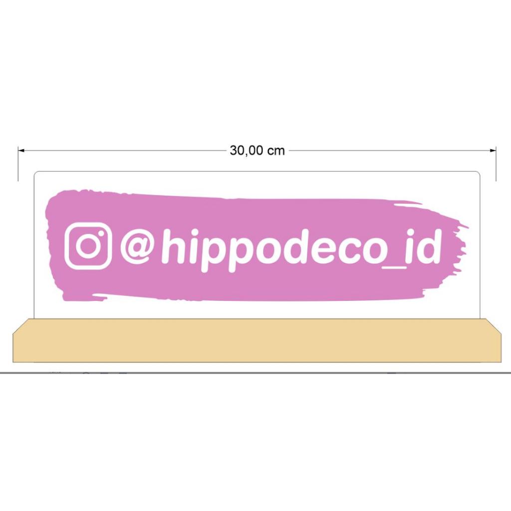 

Custom Papan Nama Meja Wood Pine Panjang 30cm