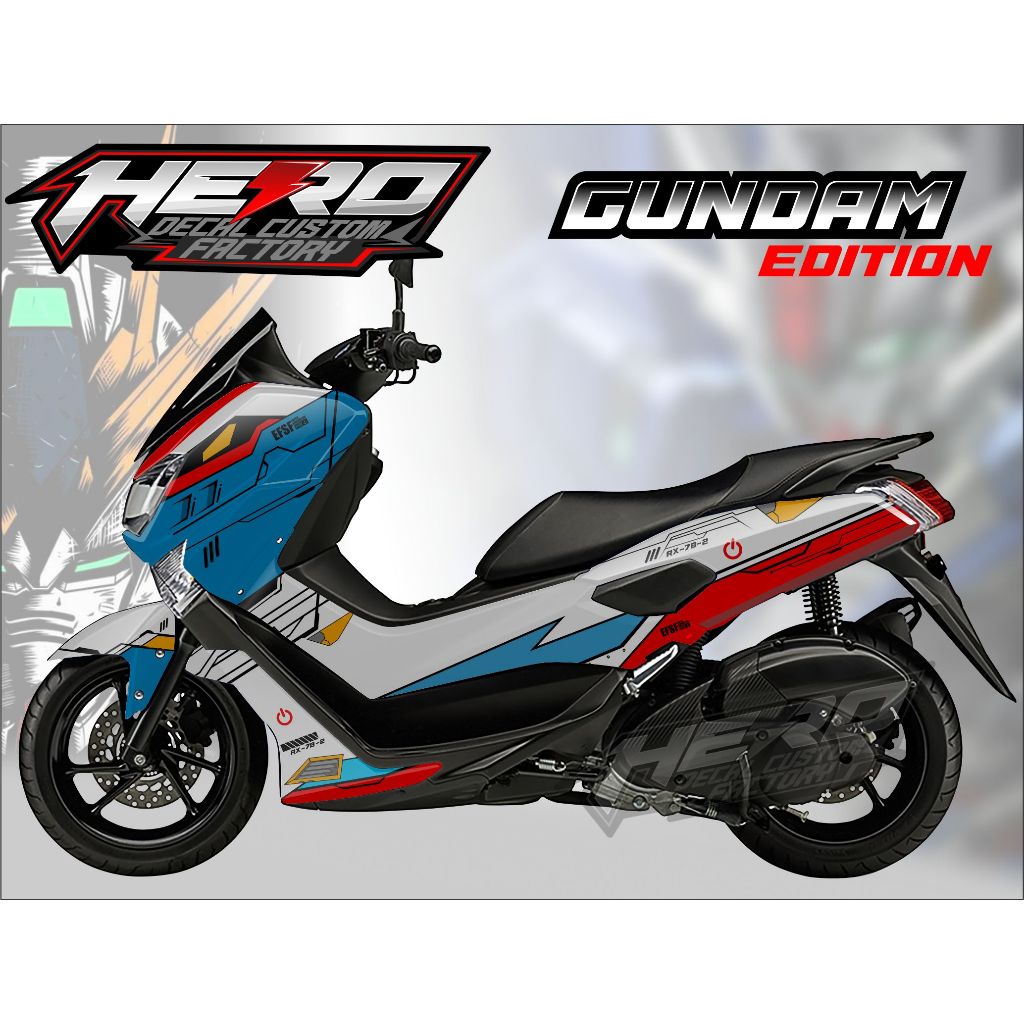 TERBARU DECAL NMAX GUNDAM EDITION - STICKER NMAX GUNDAM EDITION PREMIUM