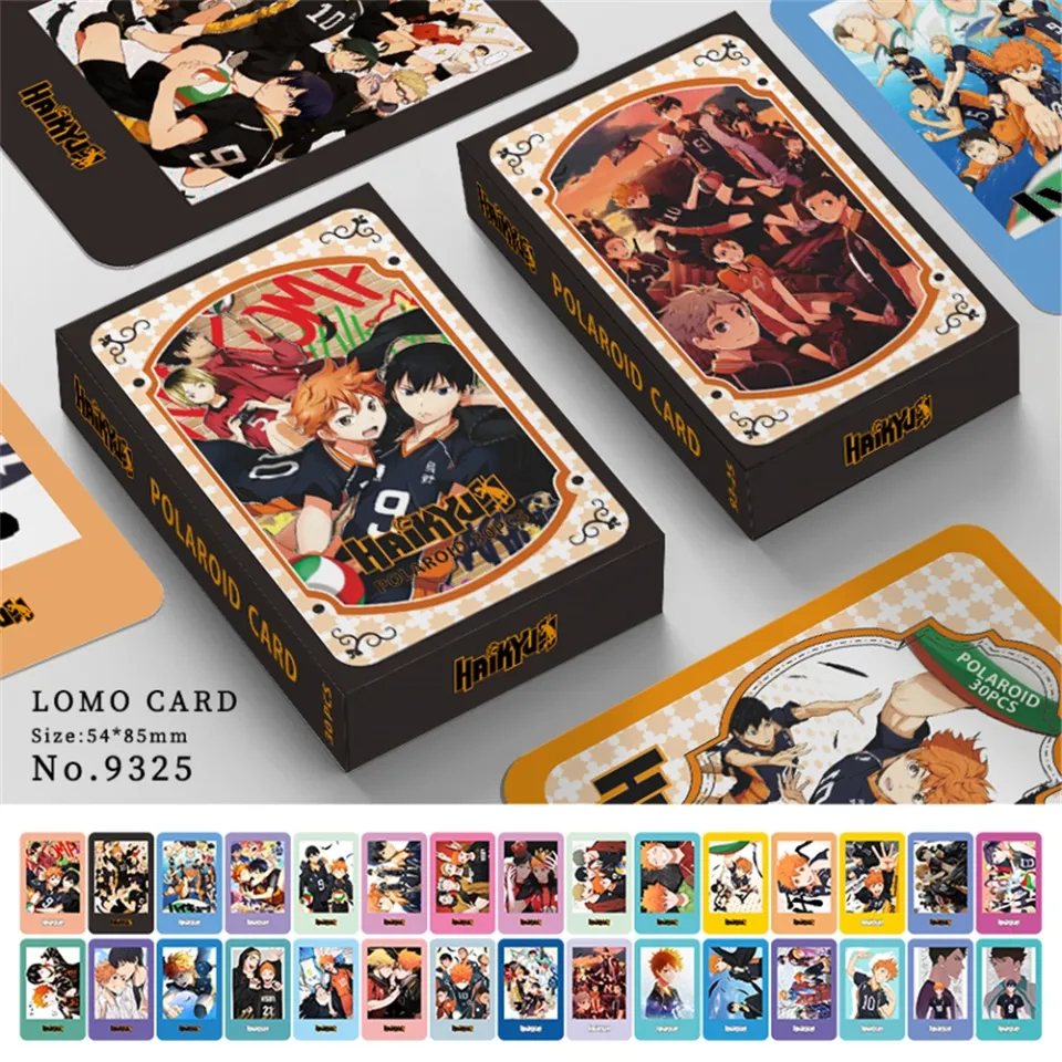 Polaroid Card 1 Pack Isi 30pcs Anime Series Attack On Titan Blue Lock Chainsaw Man Demon Slayer Haik