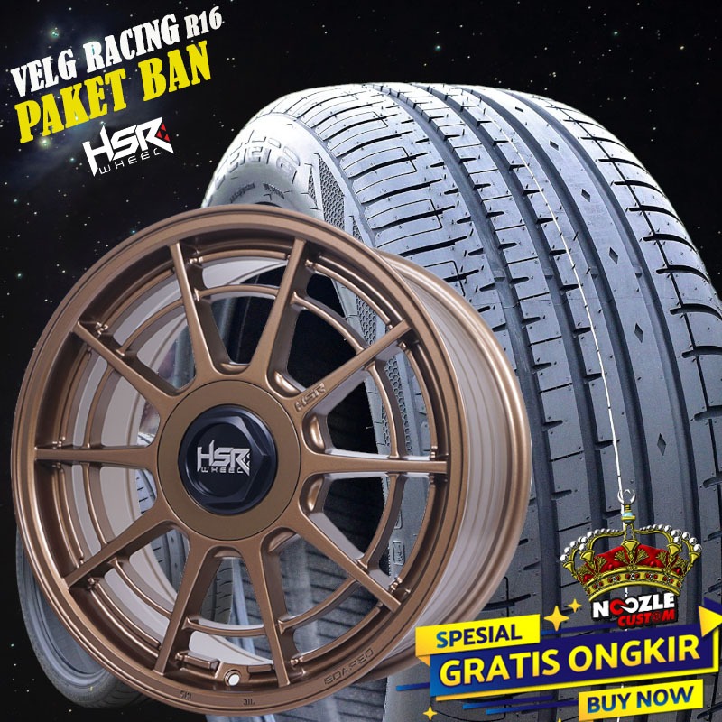 Velg Mobil Racing R16 Paket Ban Pelek Mobil Jazz Xenia Agya Ring 16 Terbaru