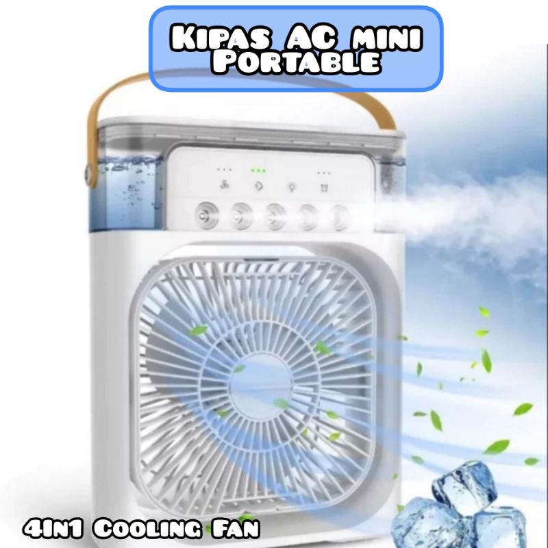 Kipas Ac Mini Portable/Kipas Ac Cooler Portable Kapasitas Air 600ml/Kipas Angin Pendingin Mini Ac
