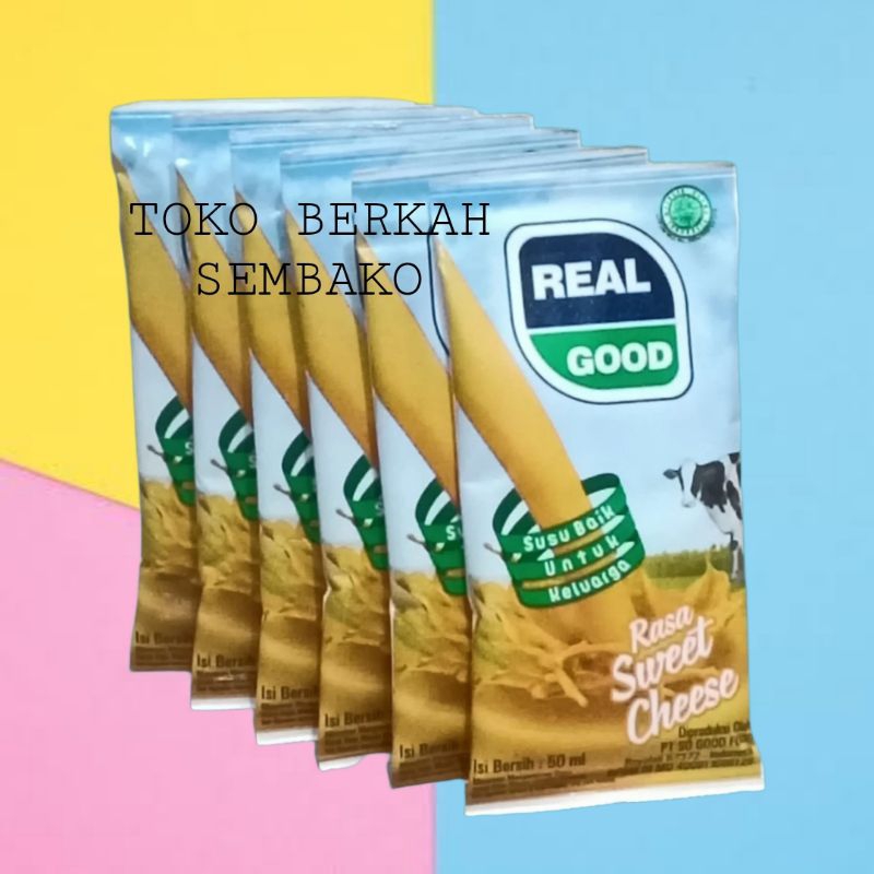 

REAL GOOD Rasa Sweet Cheese 50ml isi 10pc -1 PACK
