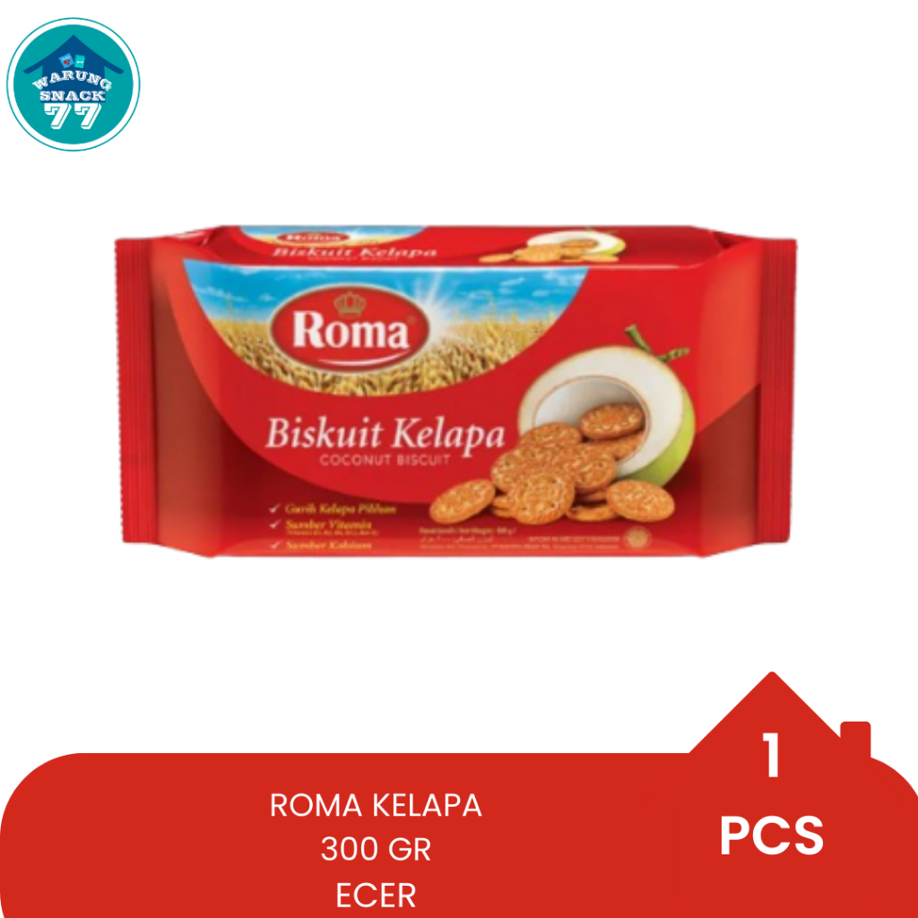 

ROMA BISKUIT KELAPA 300 GR ECER