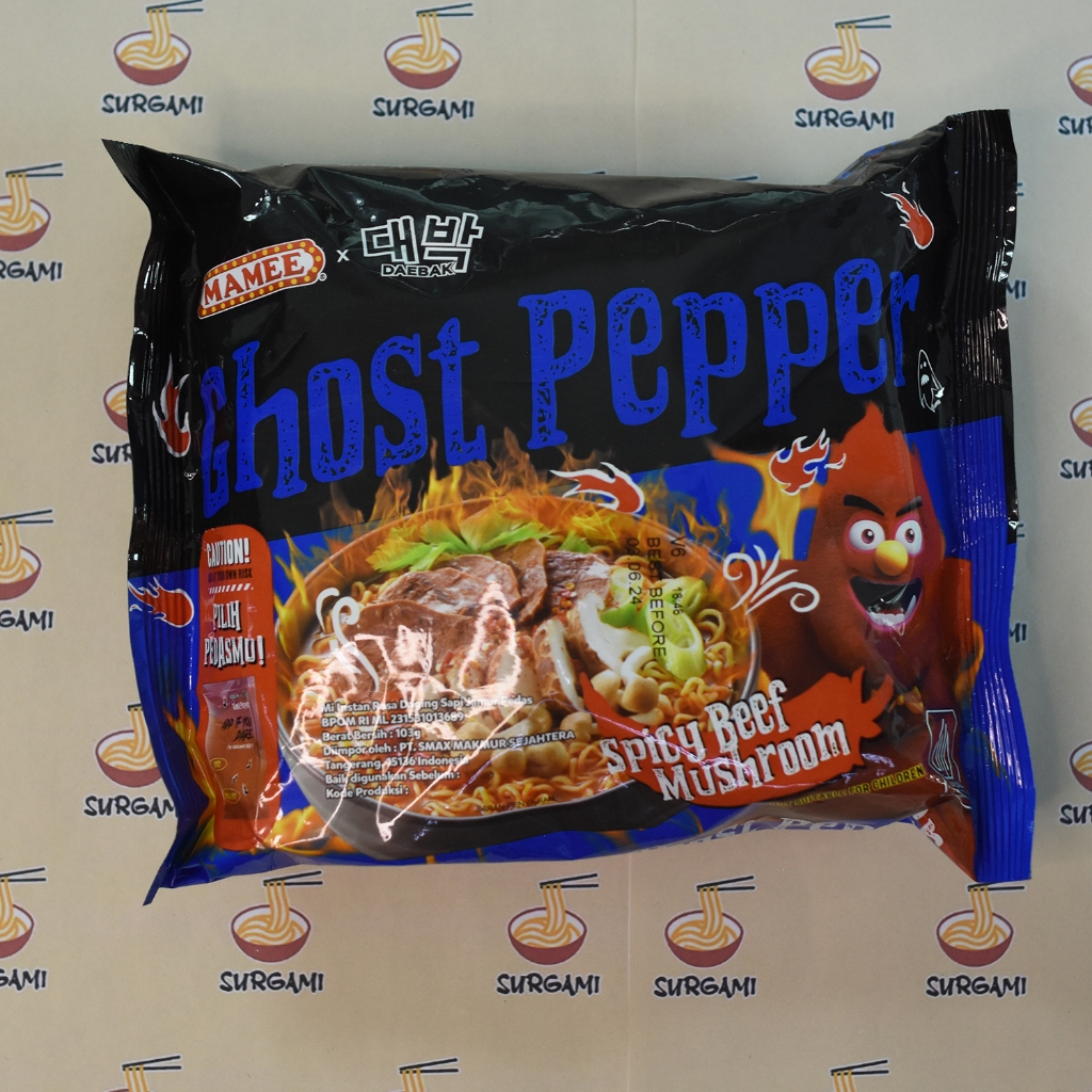 

Mamee Ghost Pepper Spicy Beef Mushroom 103gr