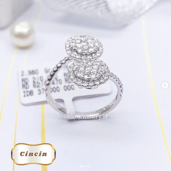 Elco Jewellery - Cincin Berlian Eropa F Vvs | CBRE-05855SH Berkualitas dan Bergaransi