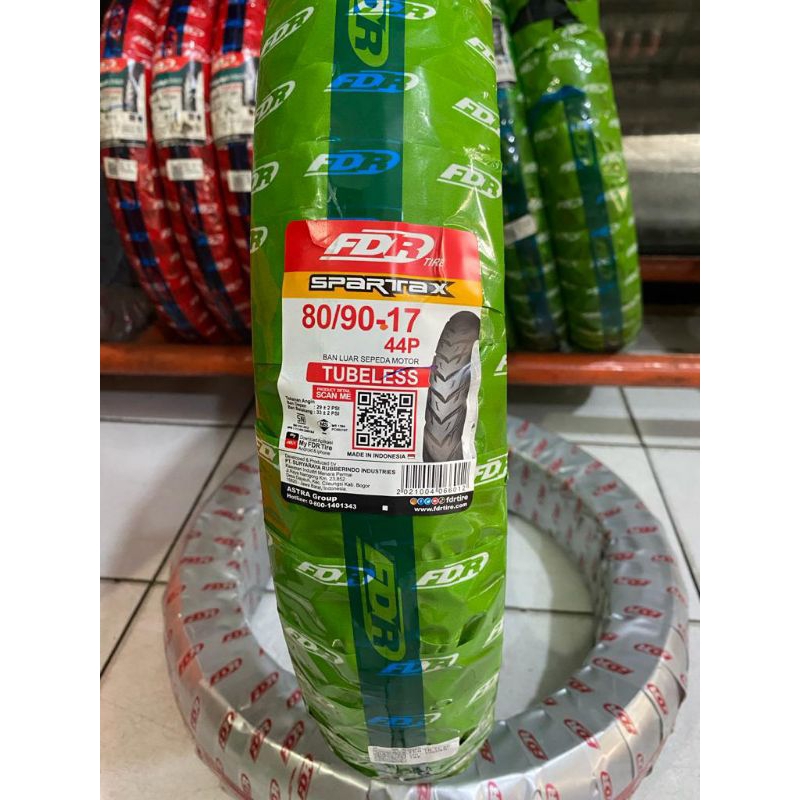 Ban Luar Spartax Ukuran 80 90-17 Tubles Ring 17