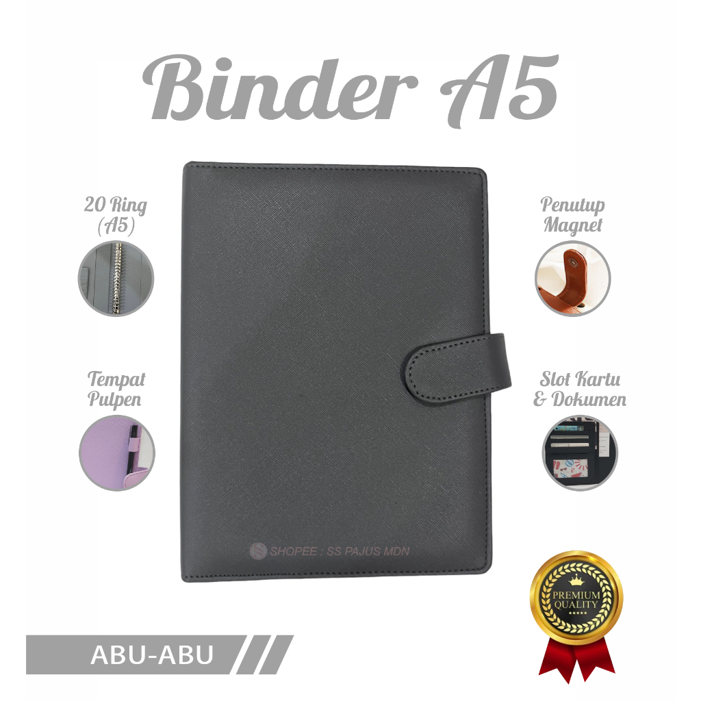 

BINDER POLOS EKSKLUSIF A5 20 RING AGENDA POLOS EKSKLUSIF A5 POLOS 20 RING BINDER A5 20 RING MURAH + ISI KERTAS A5 LOOSE LEAF
