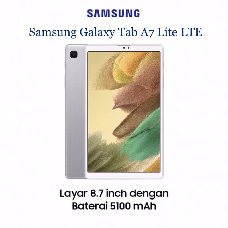 Samsung Galaxy Tab A7 Lite LTE 3/32GB [GARANSI RESMI 1 TAHUN]
