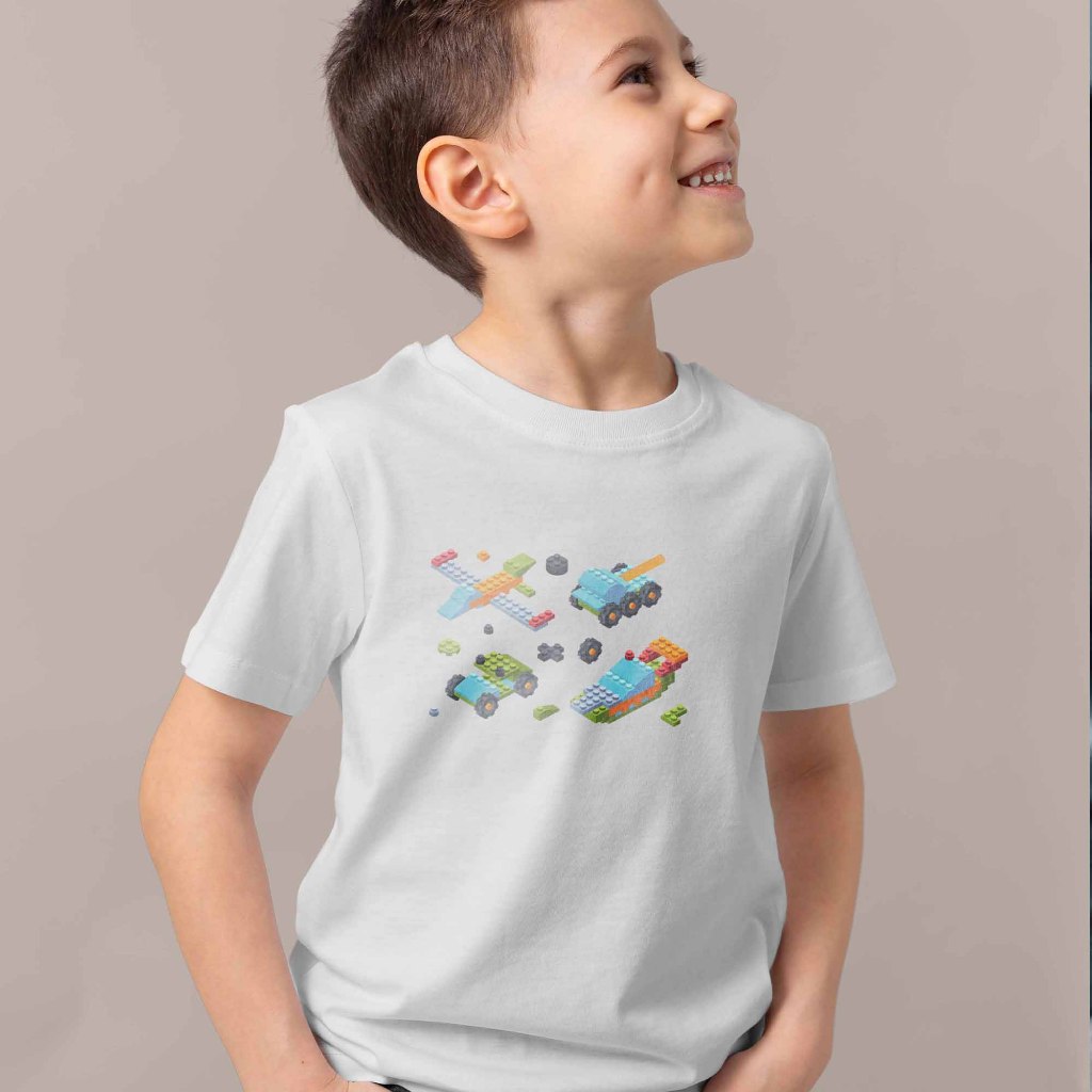 KAOS COUPLE PASANGAN FAMILY KELUARGA PRIA WANITA AYAH IBU ANAK LEGO MINEKRAFT PREMIUM KUALITASKATUN 