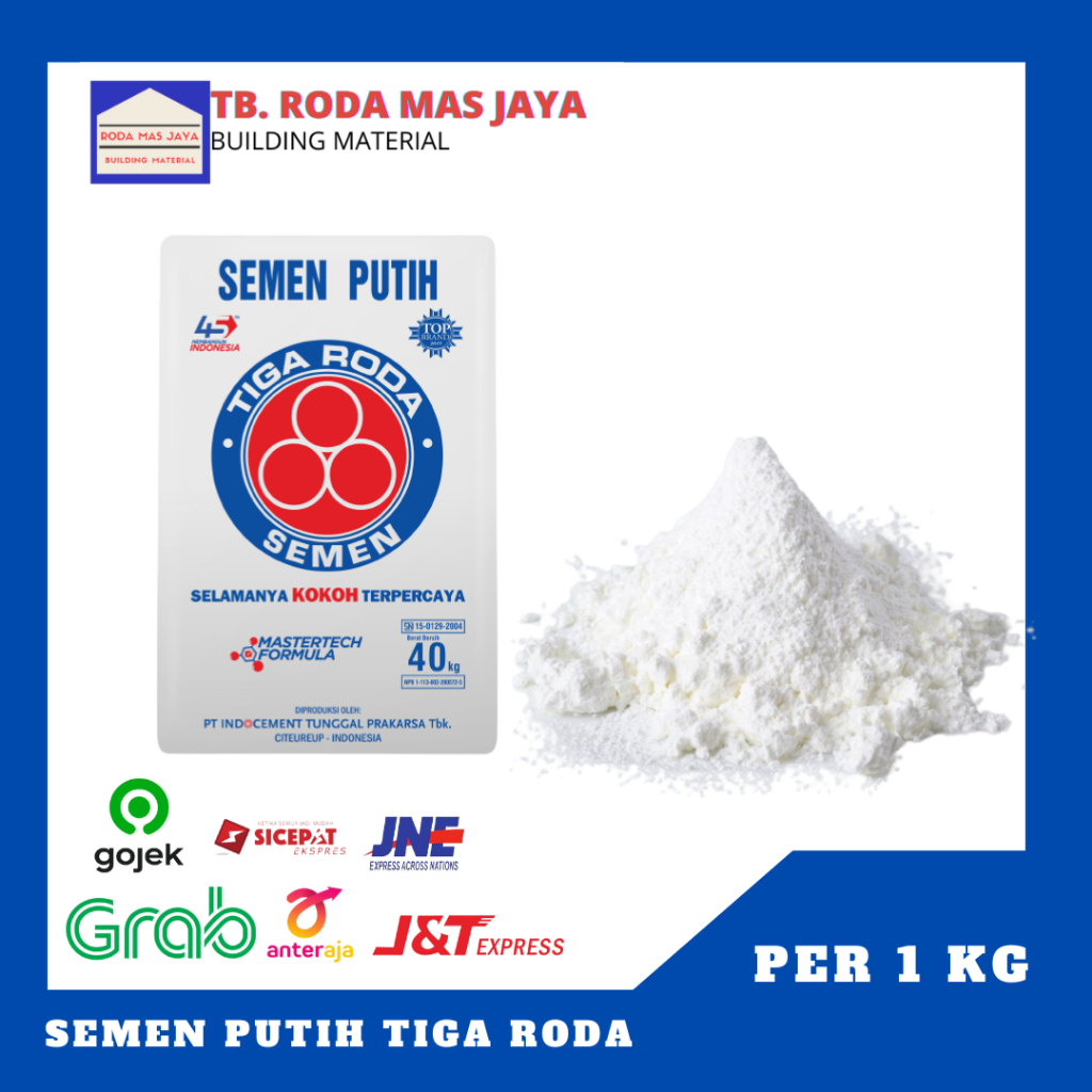 Semen Tiga Roda/Semen Putih/Semen 1 Kiloan