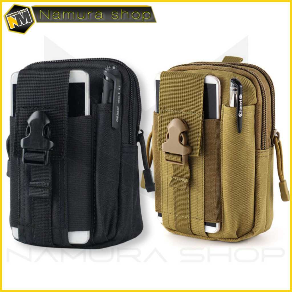 [T.1188] Tas Pinggang  Pria/ Tas hp Tactical  Bahan Kanvas Cordura/Tas HP Pria/Tas Pinggang HP Impor