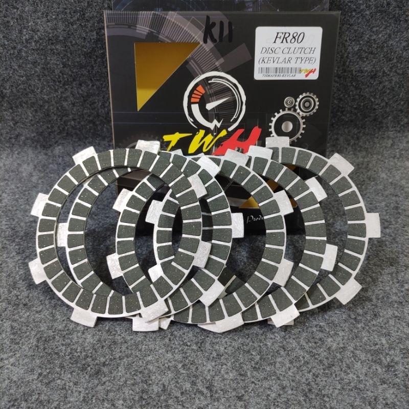 KAMPAS KOPLING CARBON KEVLAR TWH FR80 PNP JUPITER Z VEGA FIZR  ORIGINAL TWH