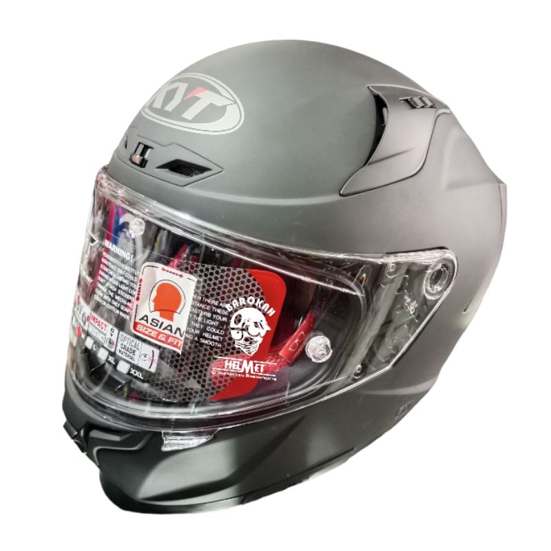 HELM KYT STRIKER HITAM DOFF ORIGINAL 100%