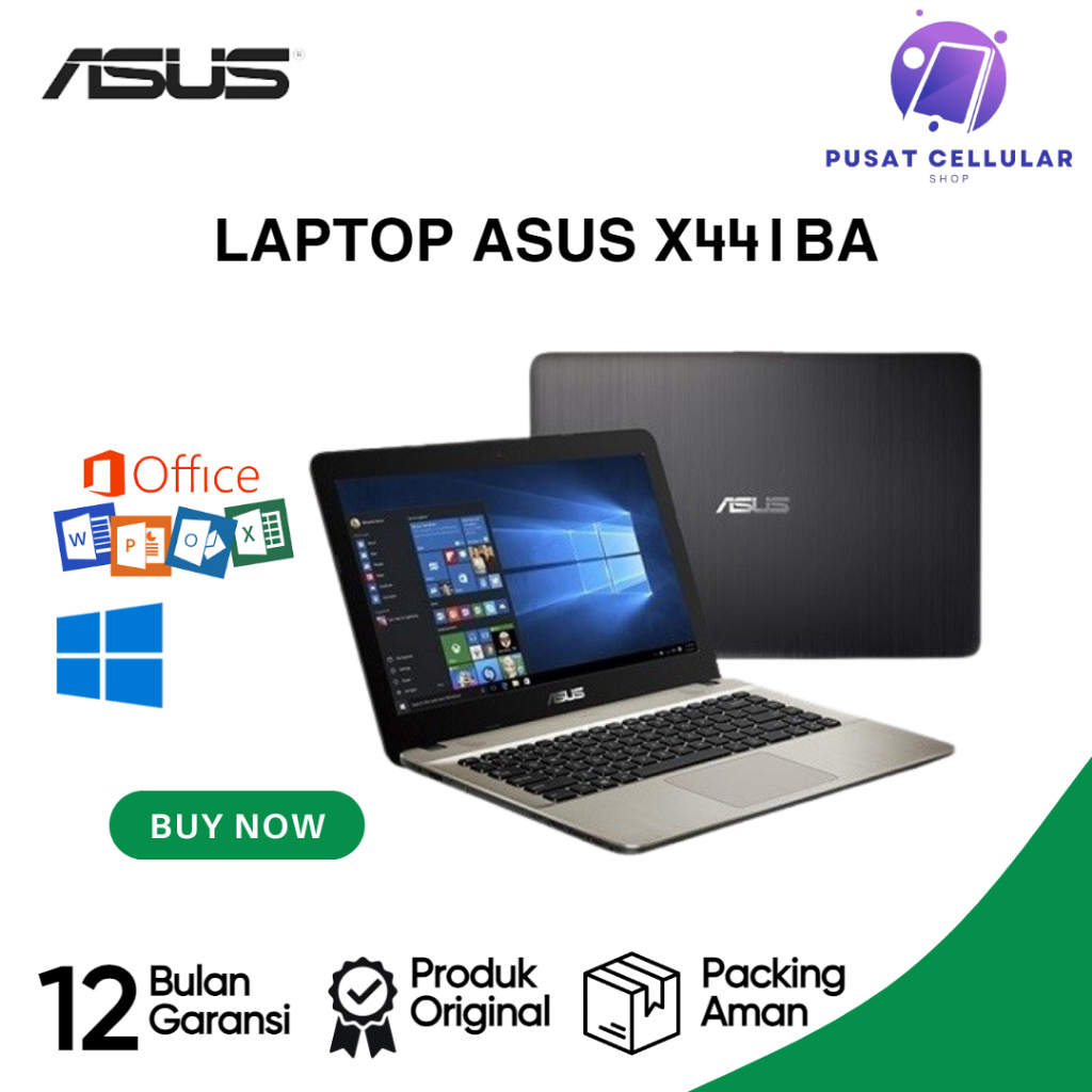 LAPTOP ASUS X441BA AMD A4/A6/A9 WINDOWS 10 // 14'' - FREE TAS/MOUSE