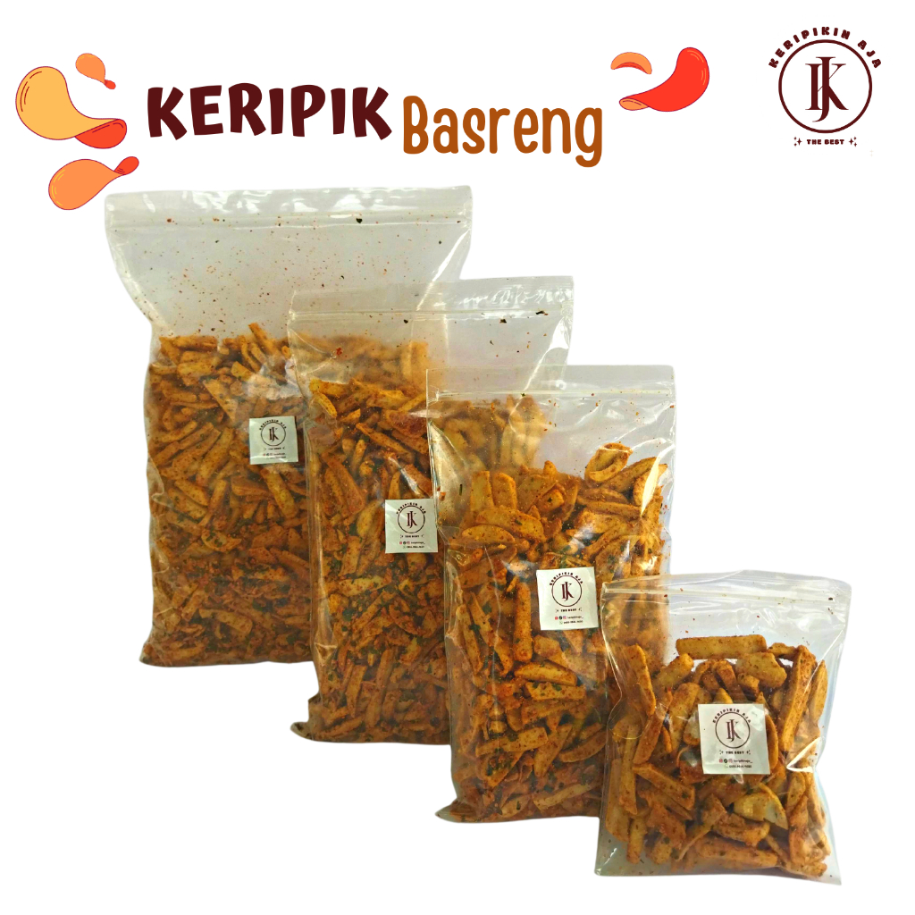 

Keripik Basreng Pedas dan Asin Daun Jeruk 70gr 250gr 500gr 1kg