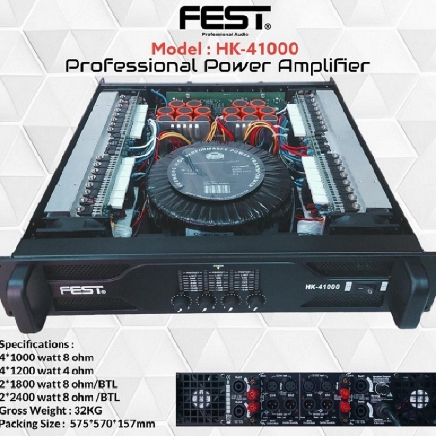 Power Fest HK 41000 hk41000 Original 4 Channel