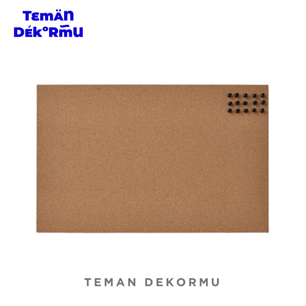 

[TD] FLONSA Papan Memo Dengan Pin - Gabus - Uk 52x33 cm