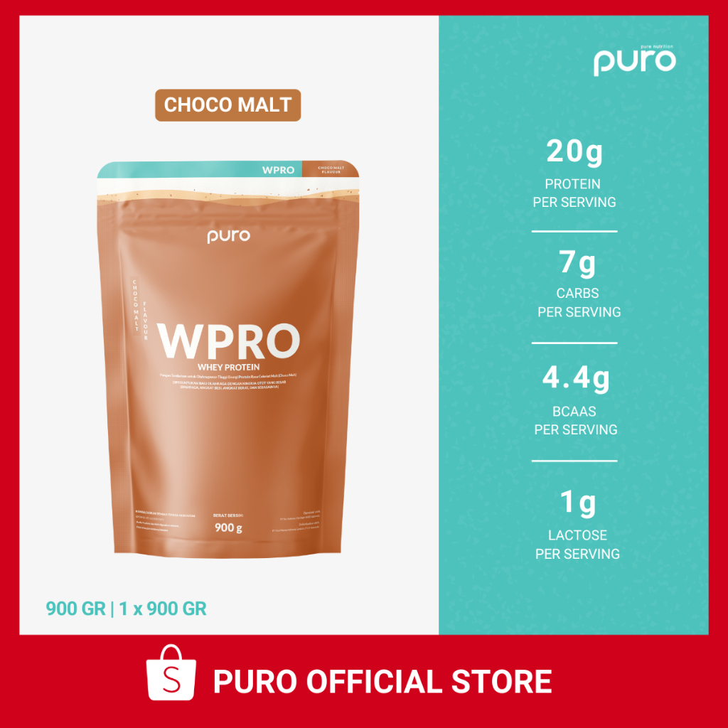 PURO WPRO Whey Protein Concentrate 900g