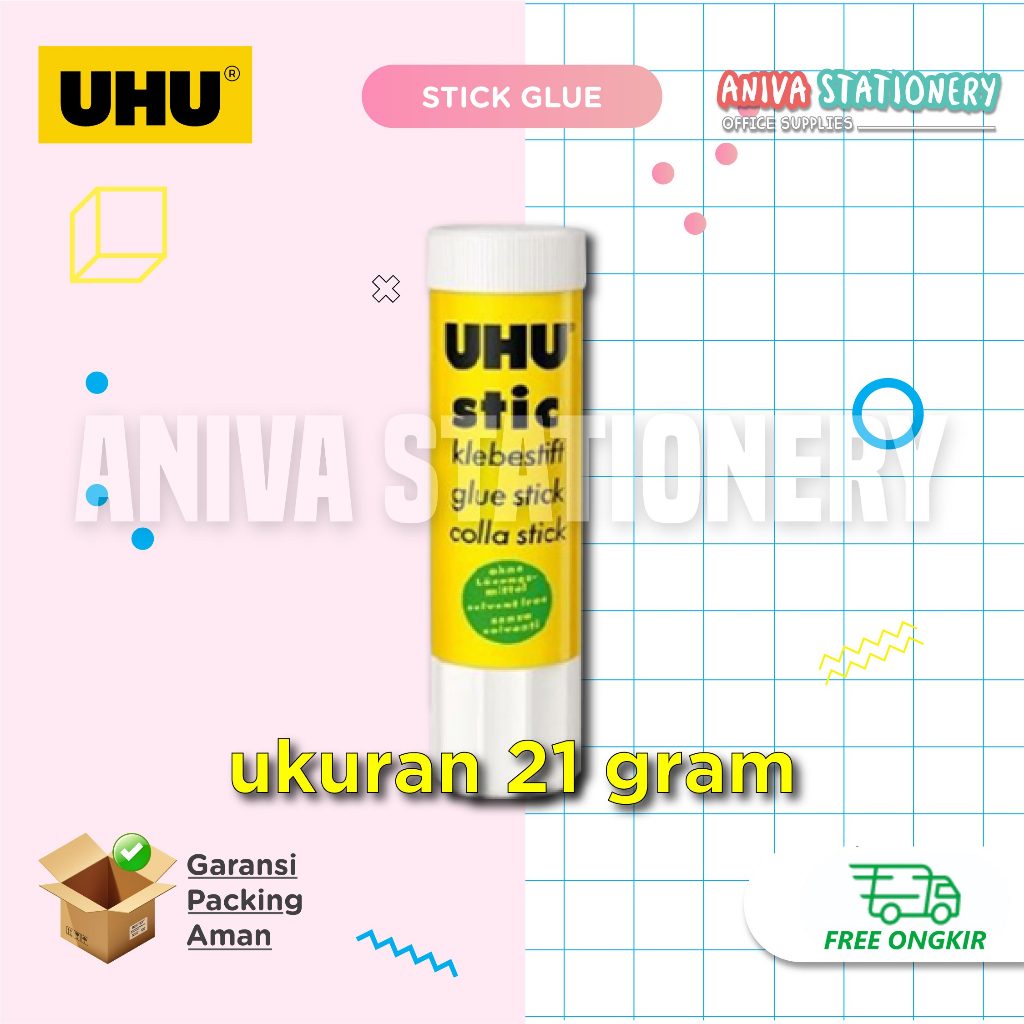 

UHU STIC LEM STICK GLUE STIK 21 GRAM