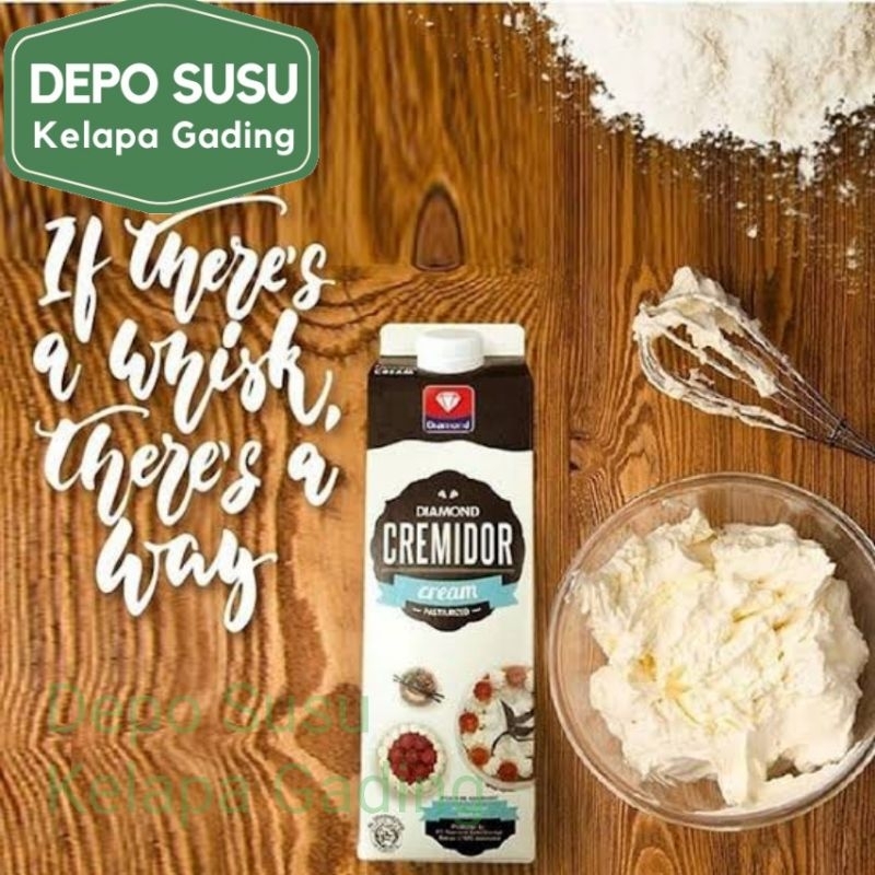 

Cremidor Whipg Cream Whip Krim 1L 1000ml 1 Liter Pasteurisasi Susu