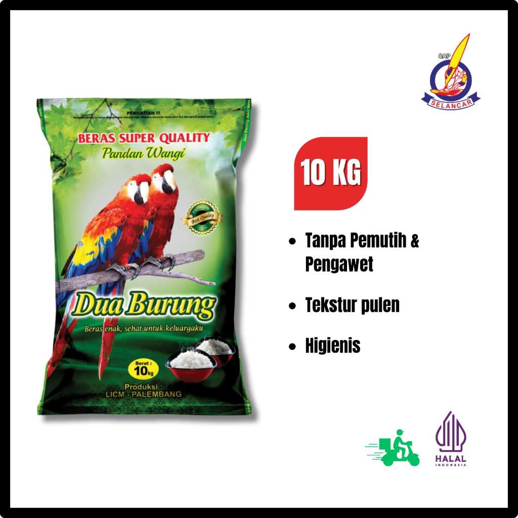 

DUA BURUNG - 10Kg Pandan Wangi