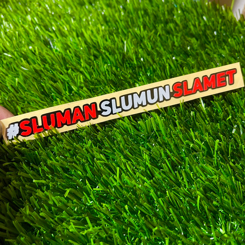 

Sticker kata kata sluman slumun slamet cutting sticker