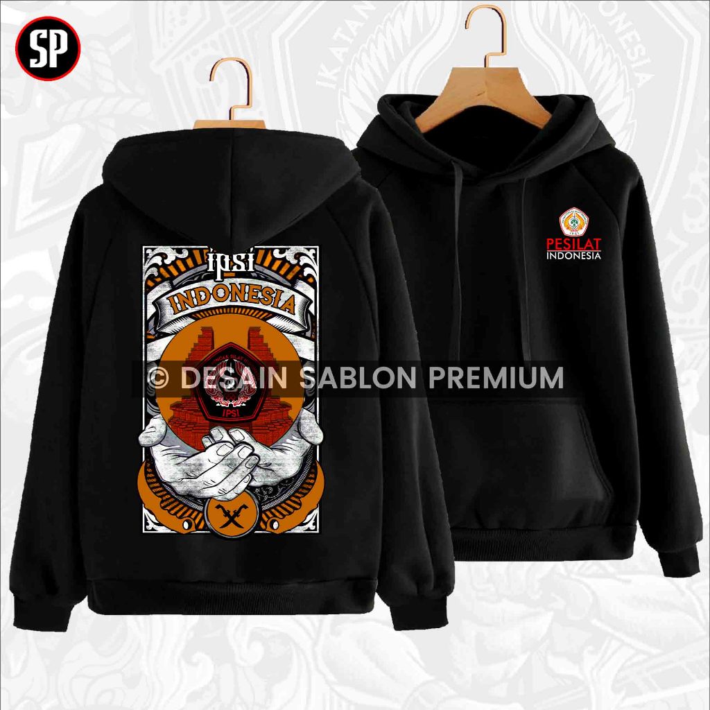 Jaket Hoodie Pencak Silat Indonesia Untuk Umum - Distro Kaos IPSI Perdamaian Netral