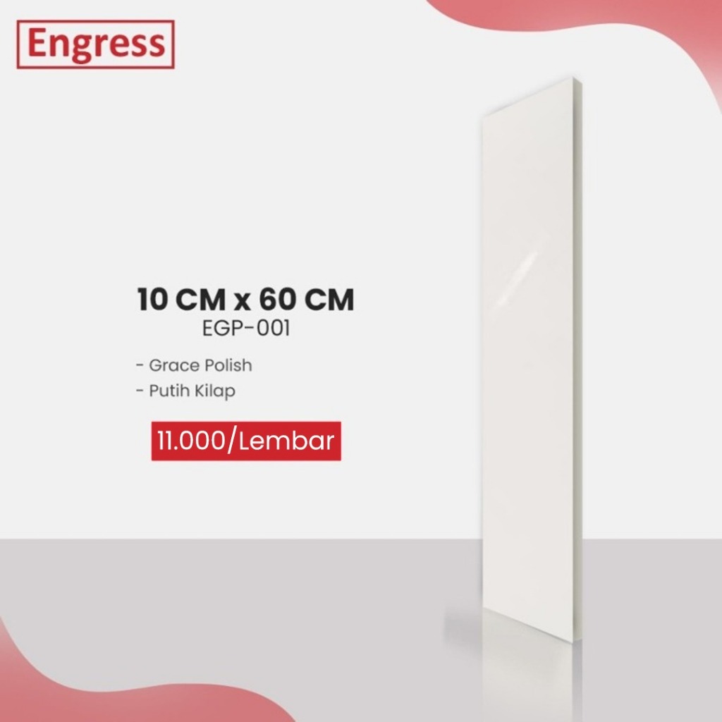 Granite Tile list potongan Engress Polish cream / Indogress Stepnosing