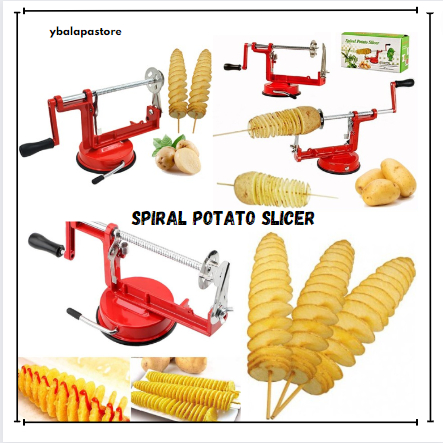 Spiral Potato Slicer - Pemotong Kentang Spiral Parutan Putar Ulir