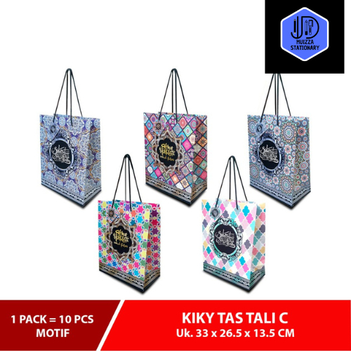 

KIKY Tas Tali C Fancy / Batik / Hologram (Uk. 33 x 26.5 x 13.5 cm) - 1 Pack = 10 Pcs