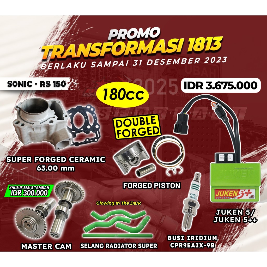 PAKET BORE UP SONIC - RS 150 | BRT