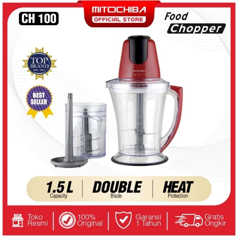 Mitochiba Food Chopper 1,5 Liter CH 100 | Blender Chopper Mitochiba CH100