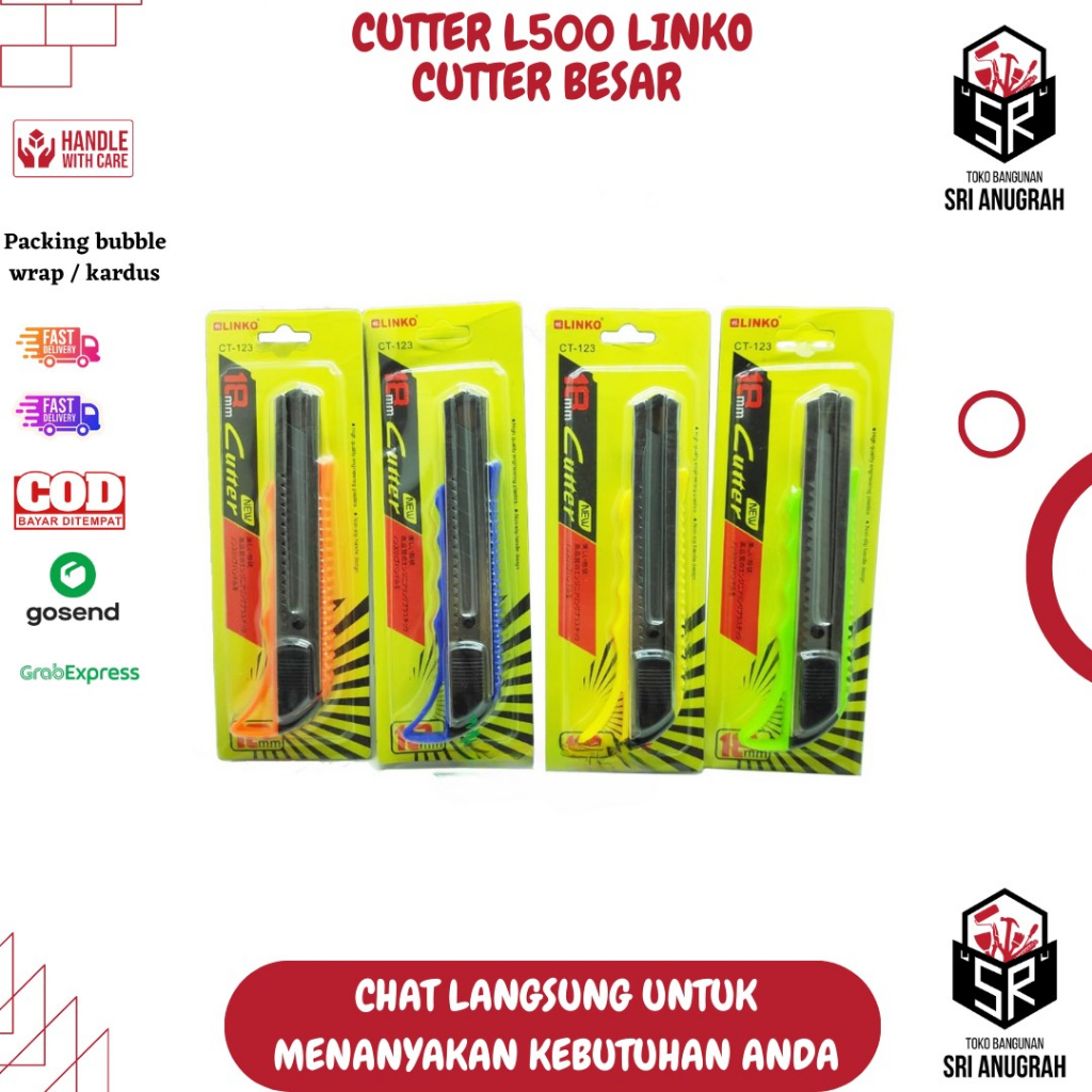 

Cutter Pisau L500 Linko Pisau Carter Kater CT - 123