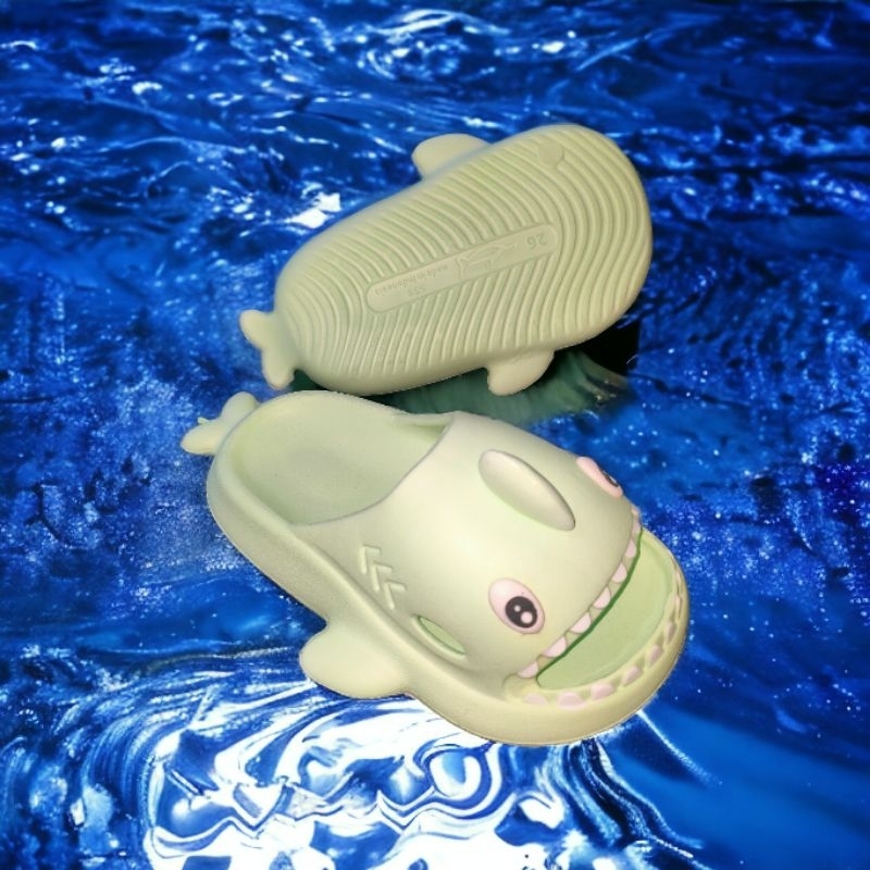 Cuci Gudang Sandal Slop Anak Ringan motif Hiu BARU-BARU 559