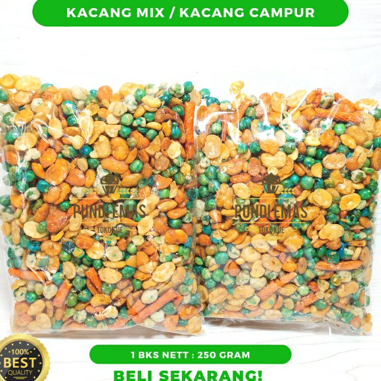 

✔️ Kacang Mix / Kacang Campur Kiloan 250 Gram