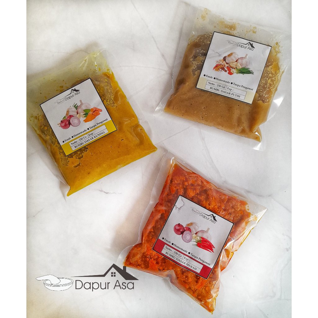 Bumbu Dasar Merah Putih Kuning MPASI NON MSG Nasi Goreng Ayam Goreng Instan Refil Refill