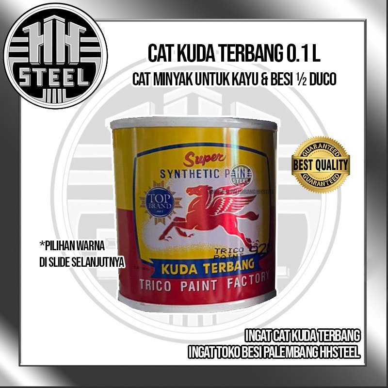 Cat Minyak Kayu Besi Kuda Terbang kecil 100 ml 0,1 L Supplier cat kuda terbang